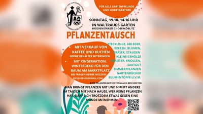 Pflanzentauschbörse im Herbst vom Obst- und Gartenbauverein Wernberg-Köblitz (Bild: Martina Spindler)