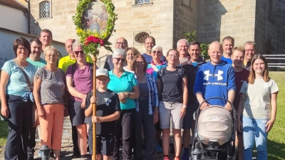 Die Wallfahrergruppe am Ziel (Bild: Katharina Amann)