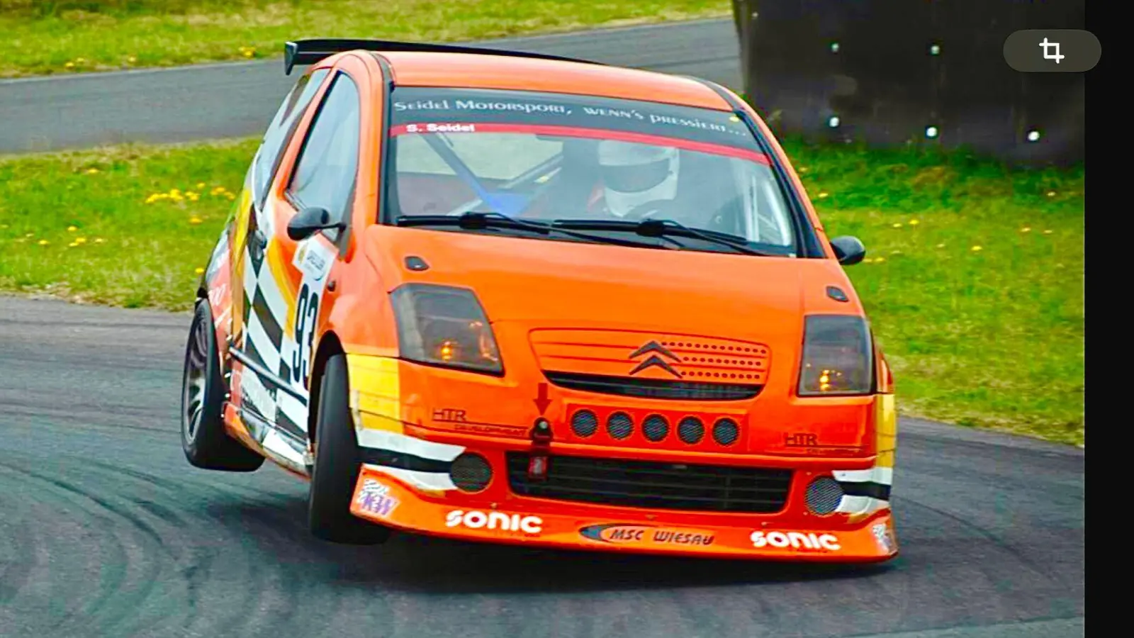Das Maß der Dinge in der Gruppe H bis 1600 ccm in der Region Süd der Deutschen Meisterschaft <br>Sven Seidel mit dem Citroën C 2 (Bild: Karl-Heinz Dietrich)