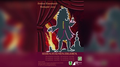Das Plakat kündigt den Start des Ticketverkaufs für das Doktor-Eisenbarth-Festspiel an. (Bild: exb)