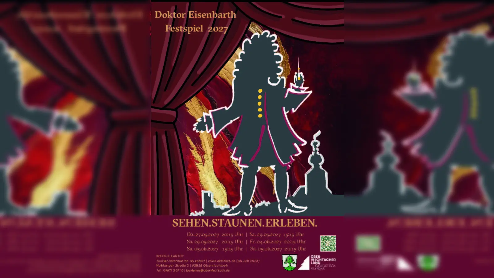 Das Plakat kündigt den Start des Ticketverkaufs für das Doktor-Eisenbarth-Festspiel an. (Bild: exb)