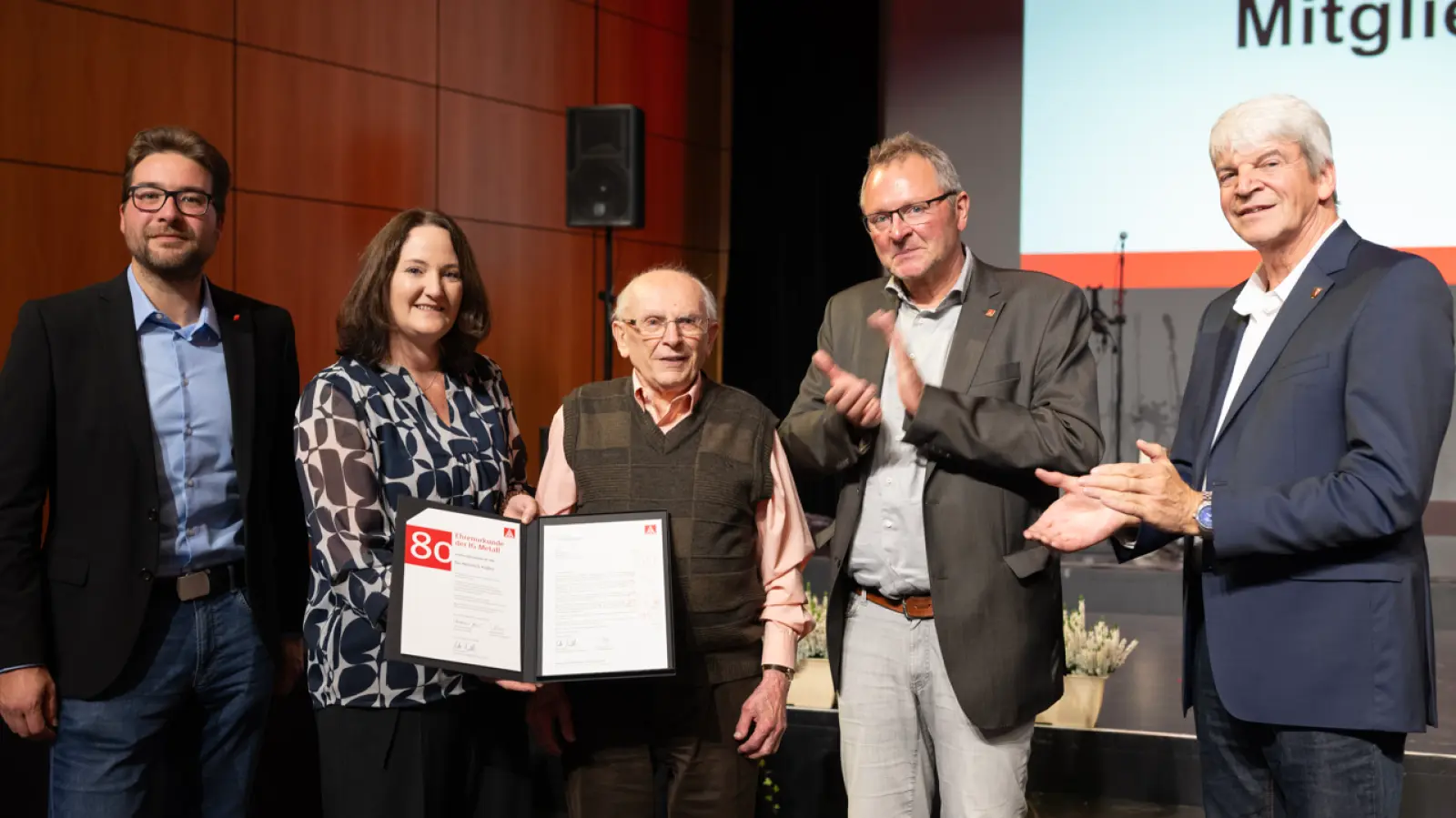 Koller Heinrich - 80 Jahre Mitgliedschaft. (Bild: Andreas Pastuska)