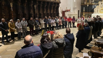 Ein Segnungsgottesdienst für Paare fand in der Basilika Waldsassen statt. (Bild: Markus Scharnagl/exb)