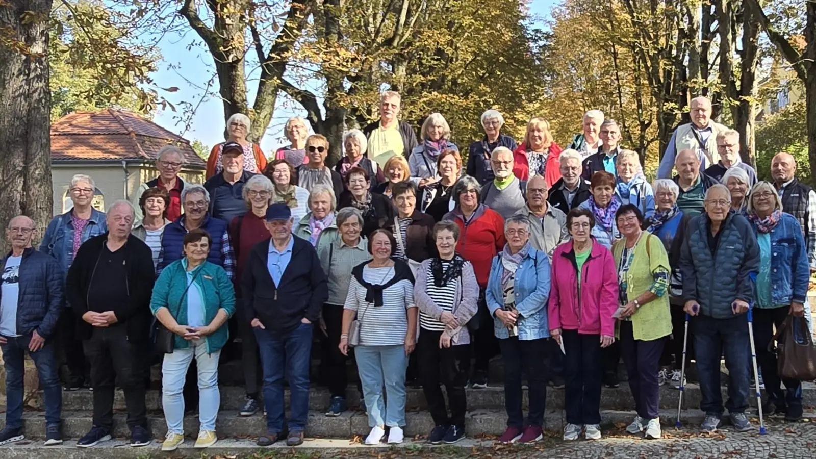 Die Teilnehmer des BVS Reha-Sportvereins Waldsassen e.V. beim Vereinsausflug nach Sachsen-Anhalt. (Bild: Robert Zinnecker)