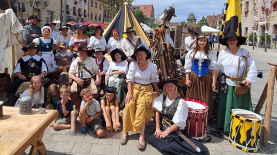 Die Stadtwache Amberg bei den Wallensteinfestspiele in Altdorf. (Bild: Birgit Hren)