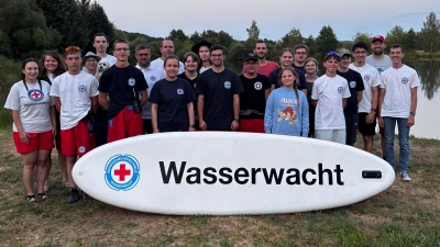 Saisonabschlussfeier am Baggerweiher. (Bild: Melanie Tafelmeyer)