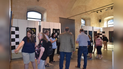 Offiziellen Eröffnung der Klöppelausstellung im CeBB am Mittwoch, im Rahmen der Klöppeltage der Stadt Schönsee,. (Bild: Nicole Rochelt)