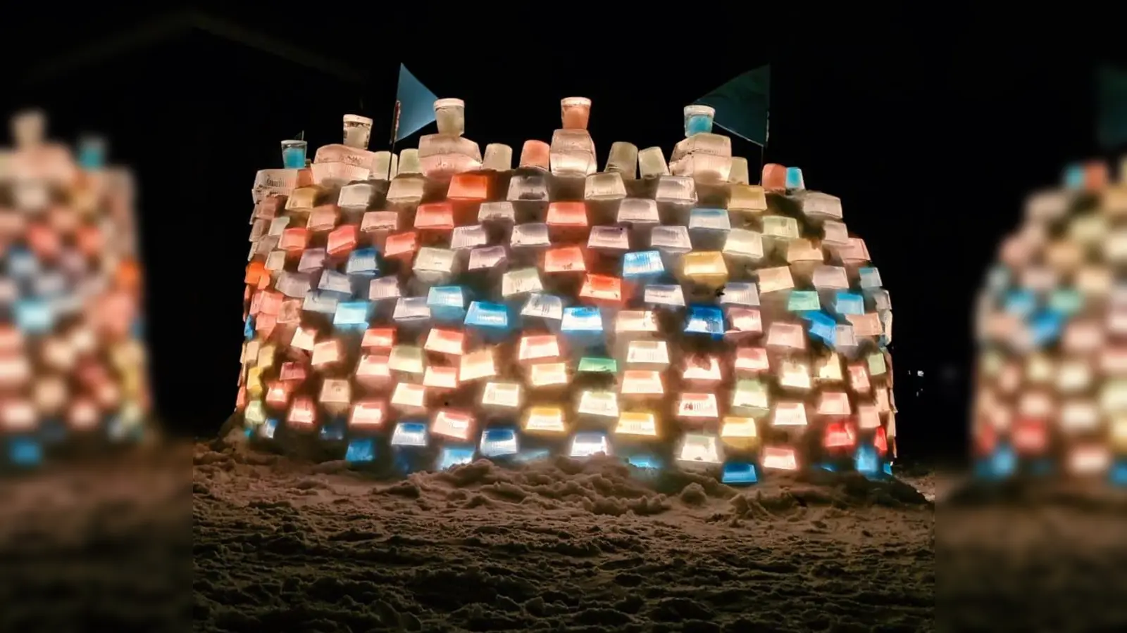 Das Iglu bei Nacht (Bild: Vanessa Reiß)
