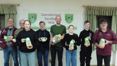 Die Gewinner beim Gansschießen 2025. (Bild: Karin Ertl)