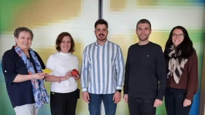 Von links: Michaela Mösbauer, Hannelore Rückerl, Stefan Herzog, Philipp Troppmann, Nina Stoppa. (Bild: Philipp Troppmann)