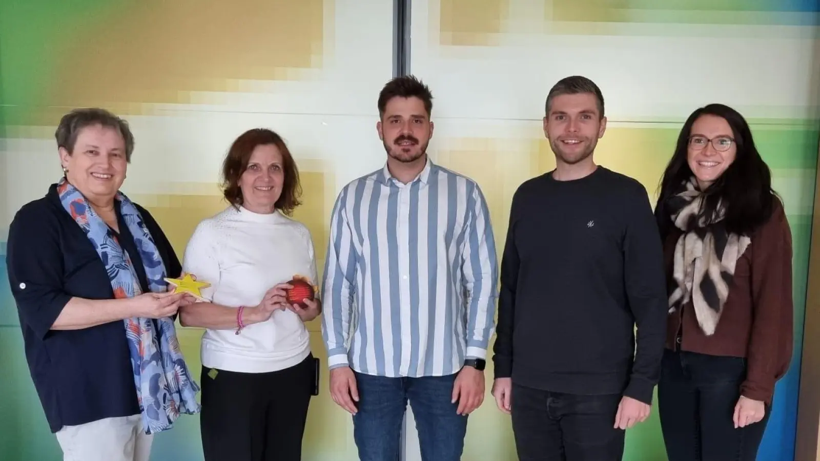 Von links: Michaela Mösbauer, Hannelore Rückerl, Stefan Herzog, Philipp Troppmann, Nina Stoppa. (Bild: Philipp Troppmann)