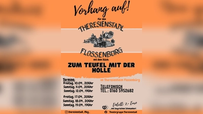 Veranstaltungsplakat für das Theater in Flossenbürg. (Bild: Jonas Meiler)