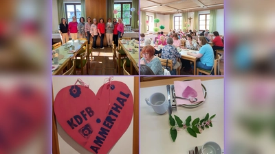 Im gut besuchten und wunderschön dekoriertem Ammerthaler Pfarrheim. (Bild: Lydia Kopp)