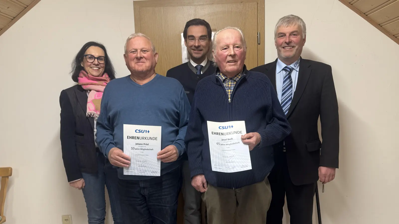 CSU Püchersreuth ehrt Mitglieder (Bild: Miriam Hanebuth)