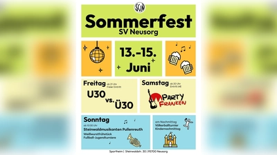 Programm Sommerfest SV Neusorg (Bild: Tobias Prechtl )