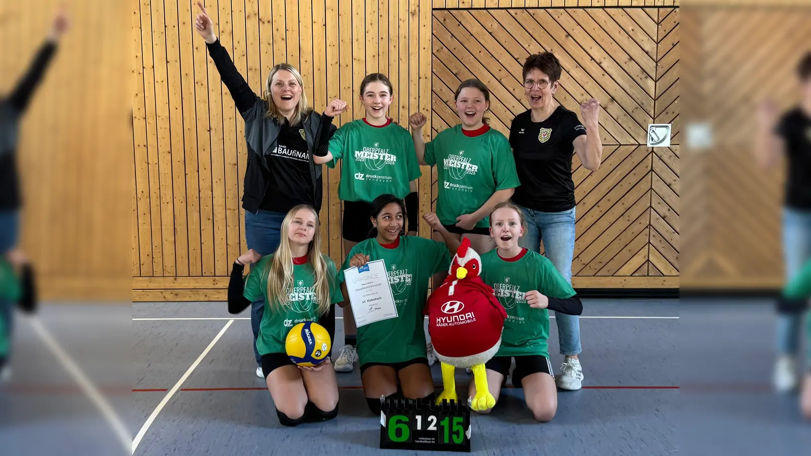 l.h. Ines Speckner, Co-Trainerin, Lina Speckner, Emma McLarrin, Elisabeth Lederer, Trainerin<br>l.v. Sophia Steinmetz, Scotland Nery, Sofie List (Bild: Elisabeth Lederer)