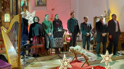 Familienmusik Servi, Markus Tremmel und Tenor Sandro Schmalzl. (Bild: Petra Hoffmann)