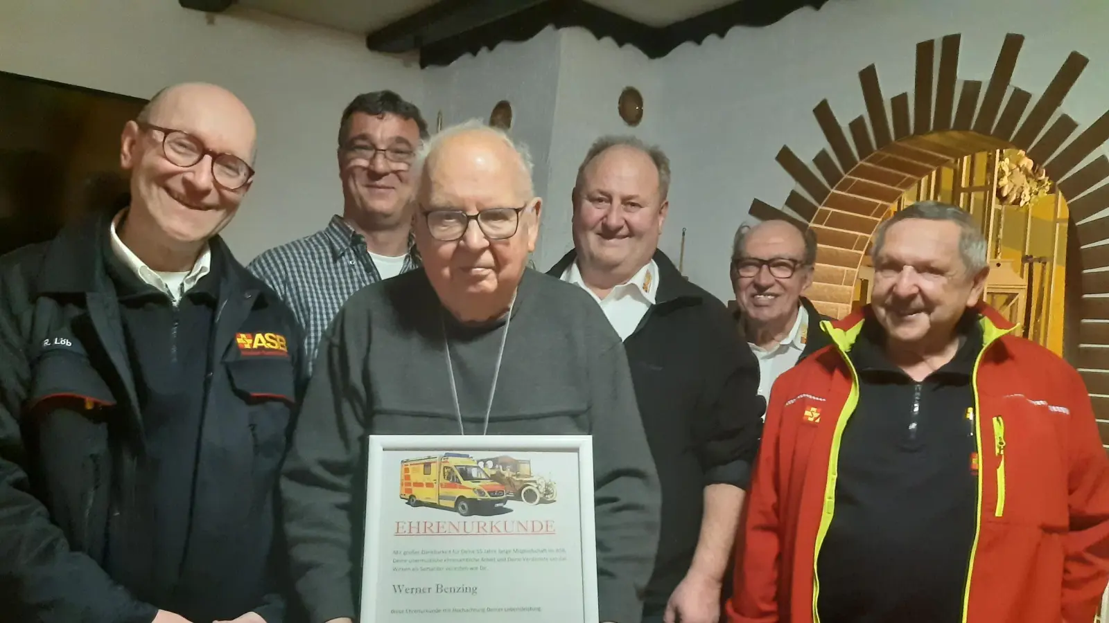 v.l.: Roland Löb (Vorsitzender), Alexander Benzing, Werner Benzing, Josef Schwemmer, Johann Deinzer, Wolfgang Meiler. (Bild: Roland Löb)