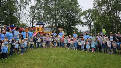 Beim Sommerfest im Kinderhaus Mobile standen die fünf Sinne im Mittelpunkt. (Bild: Franziska Schroll/exb)