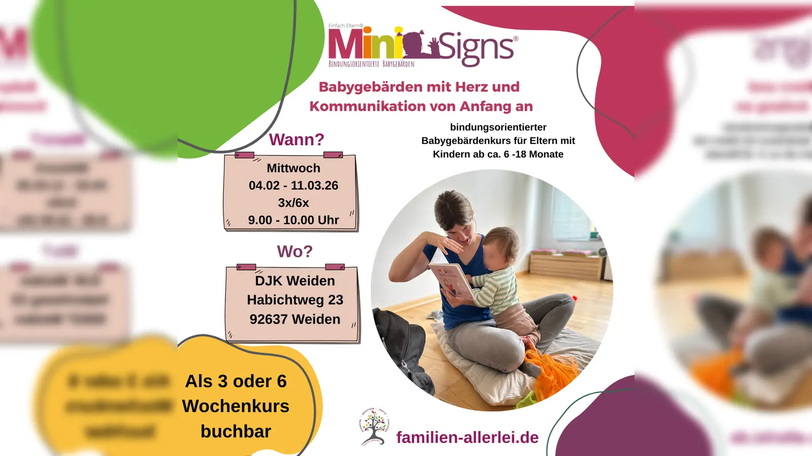 MiniSigns® (6-18 Monate): Ab 04.02.26, jeweils von 09:00 bis 10:00 Uhr. (Bild: Harald Biersack)