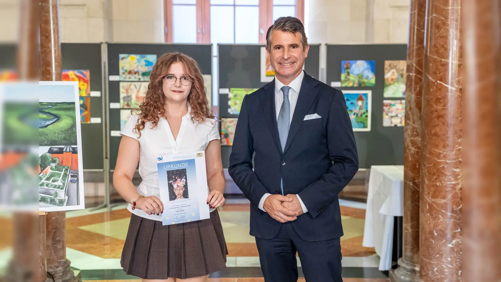 Ehrung der bayerischen Bundessieger in der Staatskanzlei (Bild: Birgit Gröger)
