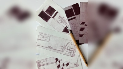 Workshop: Drucken mit Milchkartons (Bild: Regina Ernst)