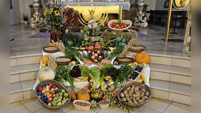 Erntedank-Altar (Bild: Markus König)