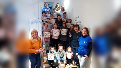 Die Kindergruppen die „Schlaufüchse” und die „Flossenfreunde” des LBV, Kreisgruppe Schwandorf zu Besuch im Stadtmuseum Schwandorf (Bild: Andrea Liebl)