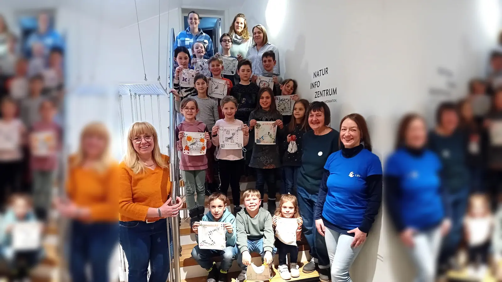 Die Kindergruppen die „Schlaufüchse” und die „Flossenfreunde” des LBV, Kreisgruppe Schwandorf zu Besuch im Stadtmuseum Schwandorf (Bild: Andrea Liebl)