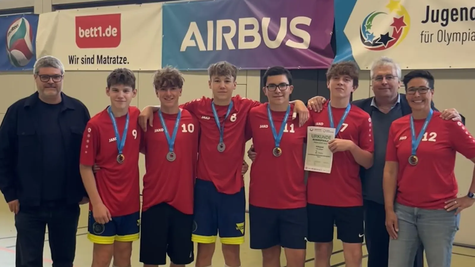 Die deutschen Vizemeister - Volleyball Jungen U 16. (Bild: Melanie Wydra)