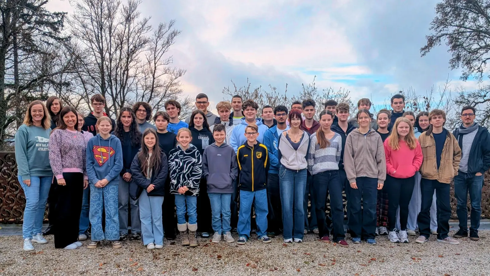Das Foto zeigt die Teilnehmer der SMV-Fahrt des HCA-Gymnasiums. (Bild: Birgit Ott)