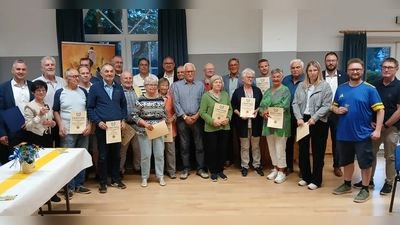 Die geehrten der TSG Mantel Weiherhammer. (Bild: Richard Hirmer )