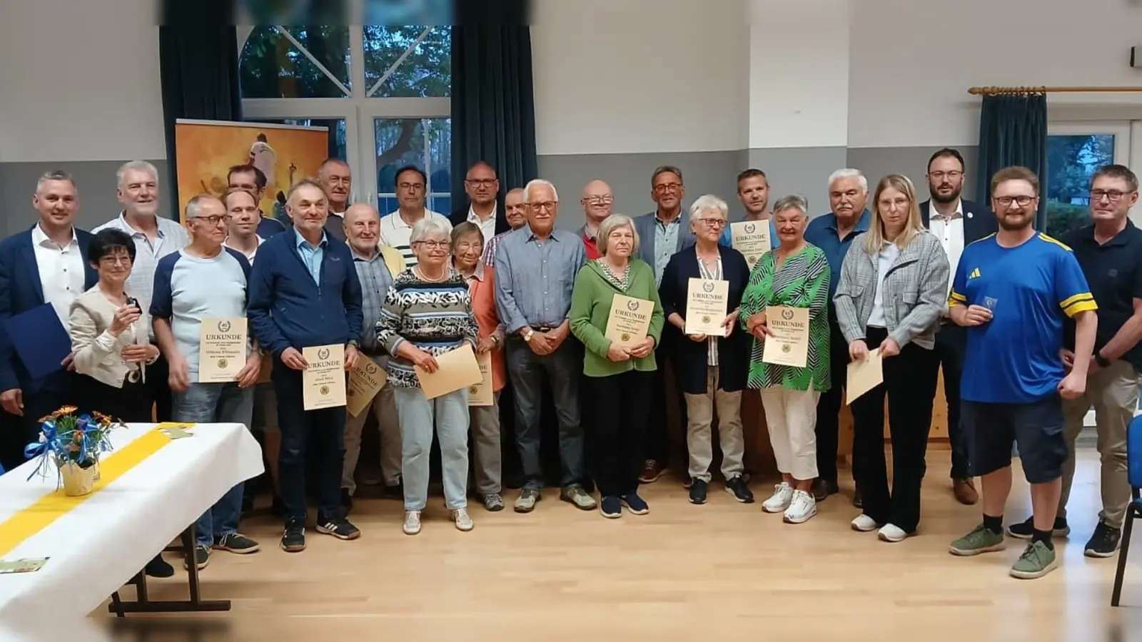 Die geehrten der TSG Mantel Weiherhammer. (Bild: Richard Hirmer )