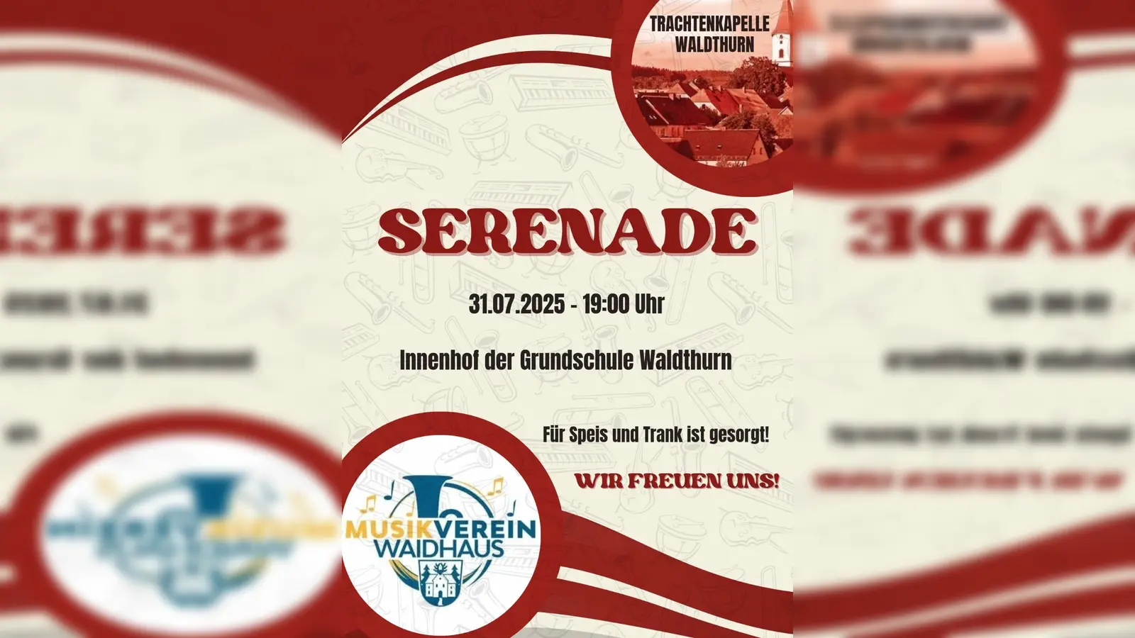 Serenade, Trachtenkapelle Waldthurn/Musikverein Waidhaus (Bild: Julian Bauer)