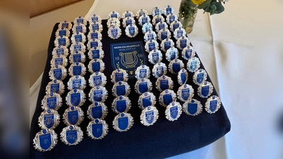 Ehrennadeln zum 70-jährigen Jubiläum (Bild: Angela Grüner)