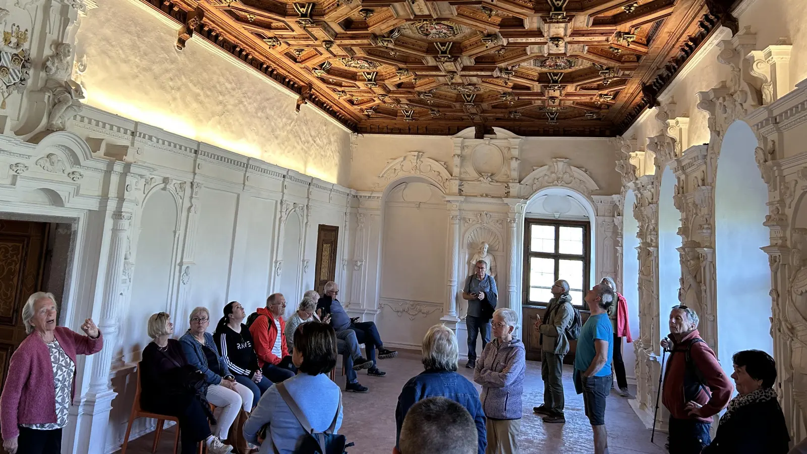 Eine beeindruckende Führung auf der Trostburg in Waidbruck gehörte zum Kulturprogramm der Freunde Südtirols. (Bild: Andreas Royer)