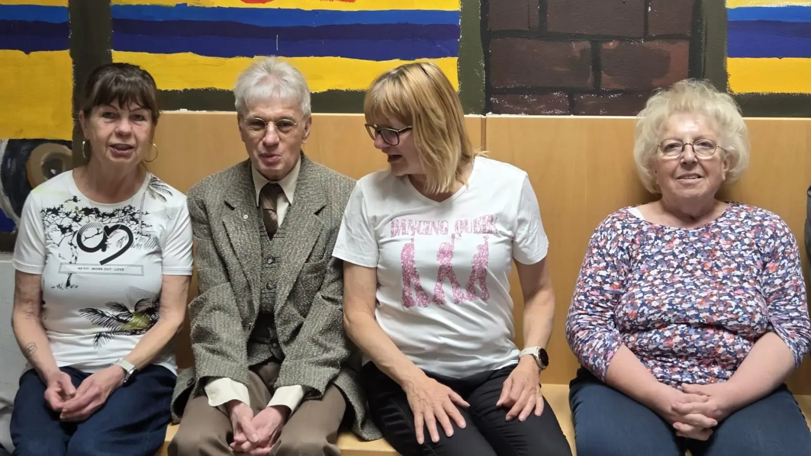 Von links: Luise Schmidkonz, Edwin Ulrich, Bettine Steckermeier, Marianne Scheffler. (Bild: Marianne Scheffler)