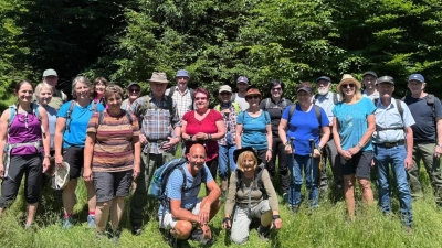 Wanderwart Paul Zetzlmann machte sich mit 11 Wanderern auf zum Havran. (Bild: Paul Zetzlmann)