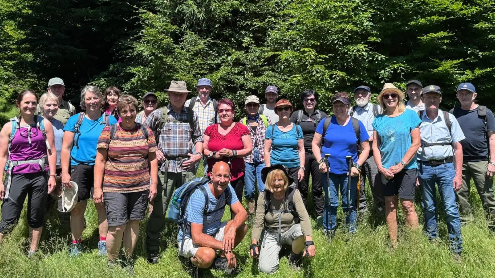 Wanderwart Paul Zetzlmann machte sich mit 11 Wanderern auf zum Havran. (Bild: Paul Zetzlmann)