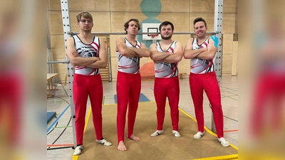 TG-Männermannschaft (v.l.n.r. Julian Weber, David Malzer, Moritz Helgert, Johannes Malzer) erreichte die Qualifikation zum Landesfinale im Bayernpokal. (Bild: Hans Plonner)