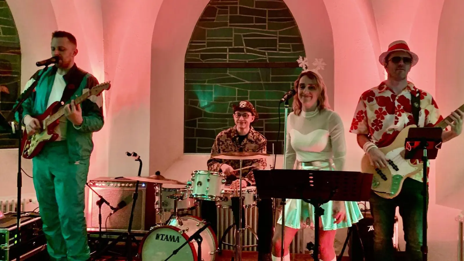 Die Bussi Baby Band sorgte für die musikalische Unterhaltung.  (Bild: Felix Hartung)