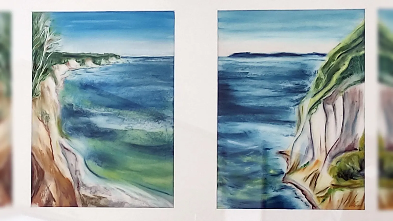 Der Jasmund Nationalpark auf der Insel Rügen inspirierte Petra Urban diesmal zu ihren Aquarellen  (Bild: Gerhard Löckler )