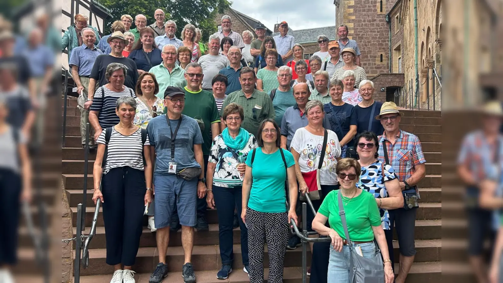 Der Besuch der Wartburg rundete die Reise ab. Bei der Führung durch das UNESCO-Welterbe erfuhren die Teilnehmer allerlei Wissenswertes. (Bild: Martin Graser)