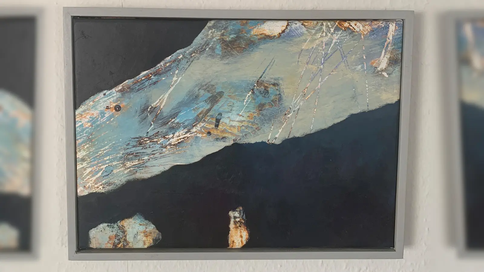 Arbeit Raimund Drechsler Acryl auf Leinwandwand. (Bild: Angelika Przbilla)