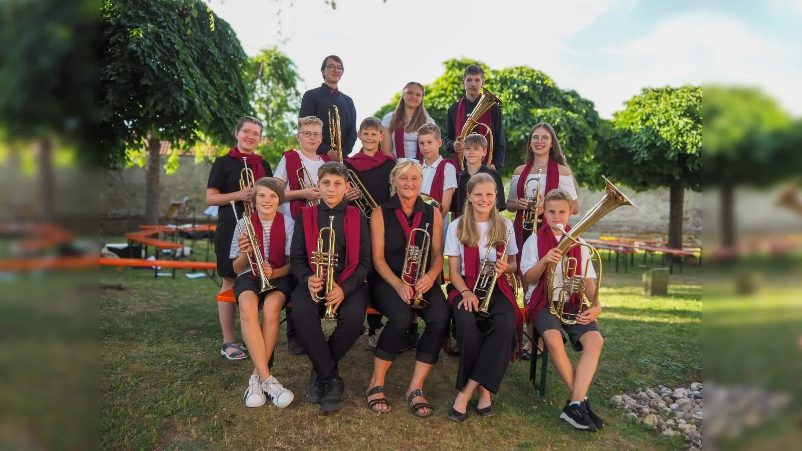Der Posaunenchor Kohlberg feiert das 70igjährige Jubiläum am 3. Oktober um 14 Uhr in der evangelischen Kirche mit einem Festkonzert. Im August war der Posaunenchor Teilnehmer des gelungenen Weltrekords in Nürnberg. (Bild: Bettina Lindner)