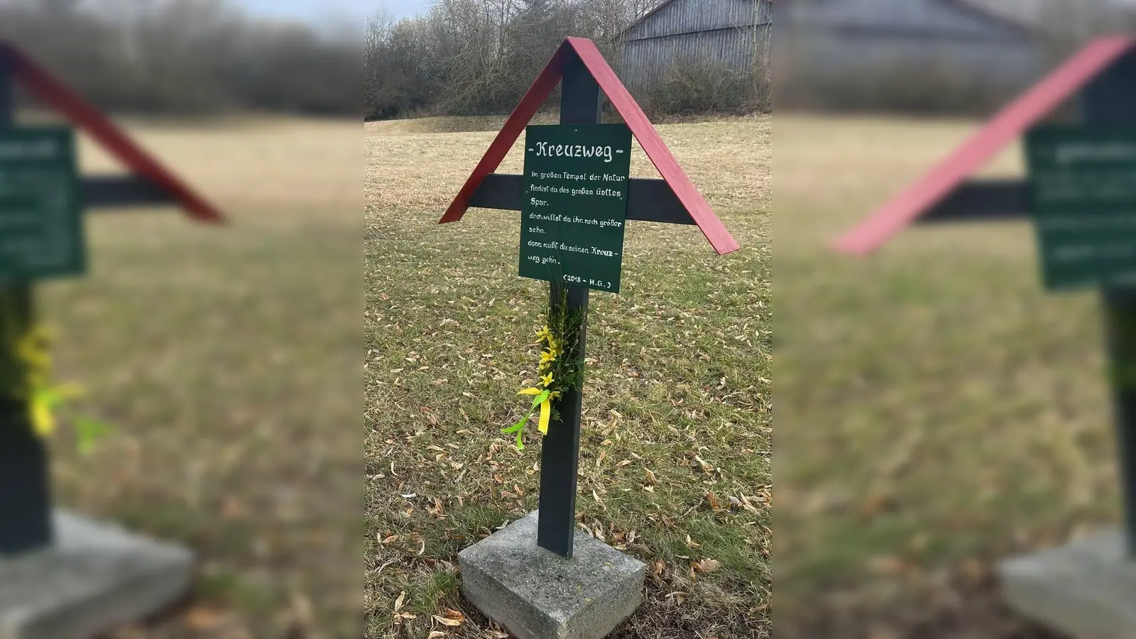 Das „Kreuzweg-Marterl” am Lindabam (Bild: Anita Hartmann)