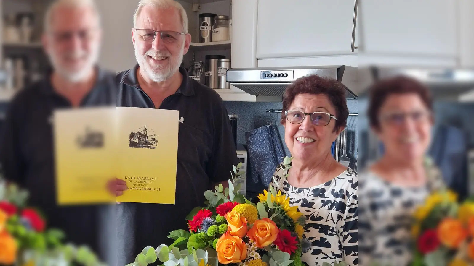 Pater Benedikt Laitmayr und Margot Sölch. (Bild: Petra Günthner)