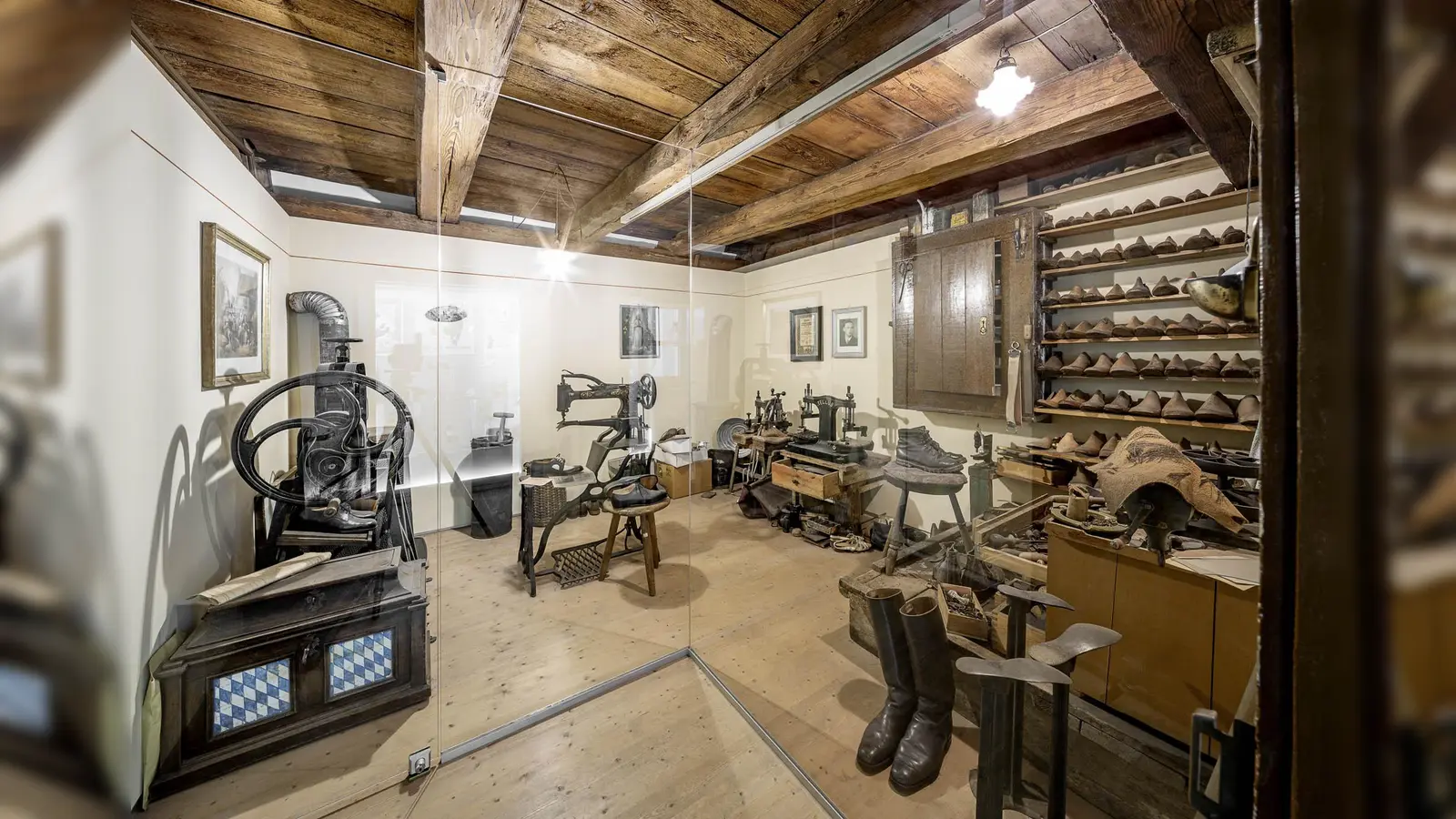 Dauerausstellung Handwerk – Schuster. (Bild: Marcus Rebmann)