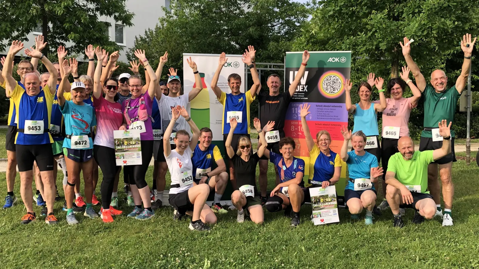 Begeisterte Läuferinnen und Läufer beim Tag des Laufens mit der Skivereinigung Amberg (Bild: Stefan Schmidt)