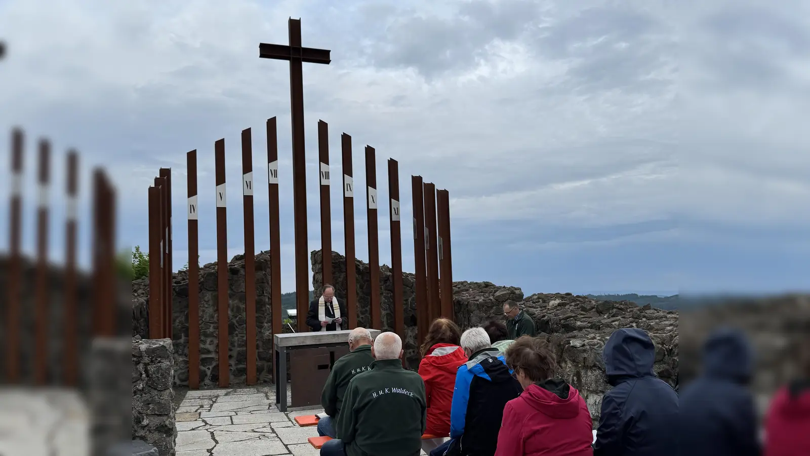 Maiandacht auf dem Schlossberg. (Bild: Leonhard Zintl)